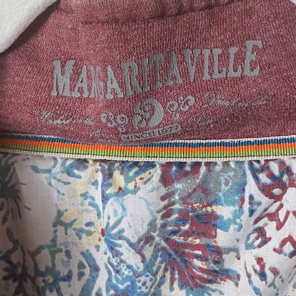 MARGARITAVILLE Men’s Sz XXL Maroon 1/4 Zip Pullover Athletic Casual Sweater - Picture 5 of 6